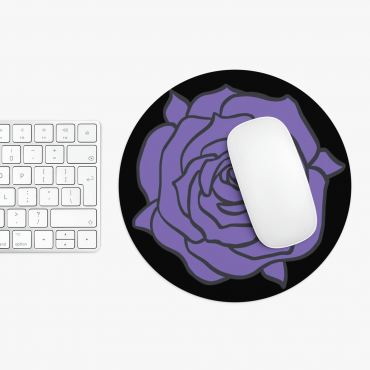 Gothic Purple Rose Mouse Pad (Round or Rectangle)