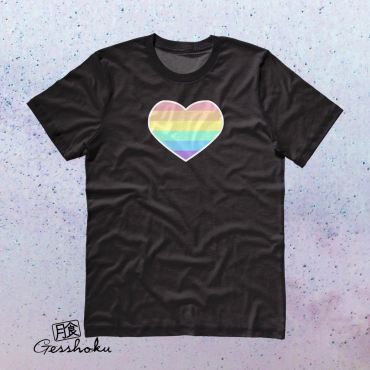 Pastel Rainbow Heart T-shirt