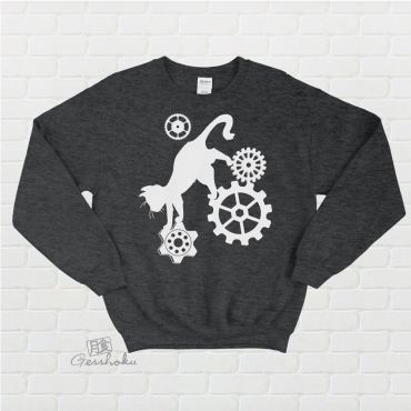 Steampunk Cat Crewneck Sweatshirt