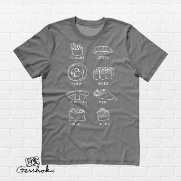 Sushi Types T-shirt