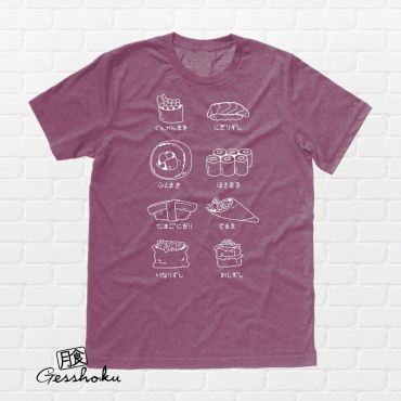 Sushi Types T-shirt