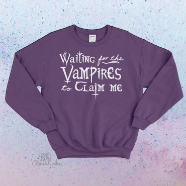 Waiting for the Vampires Crewneck Sweatshirt