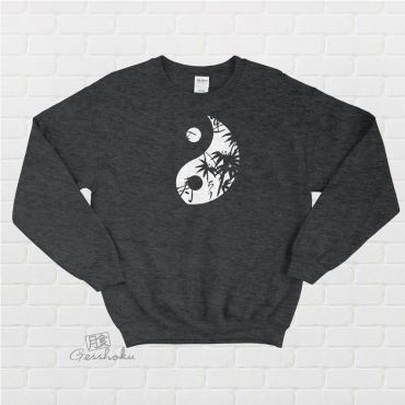 Asian Pattern Yin Yang Crewneck Sweatshirt