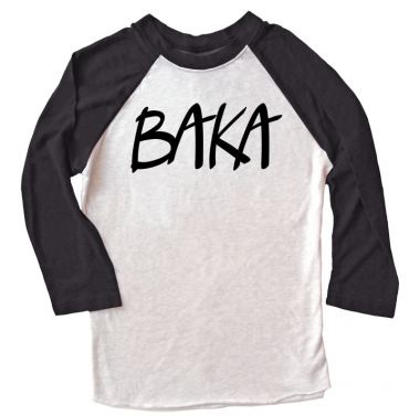 BAKA (text) Raglan T-shirt