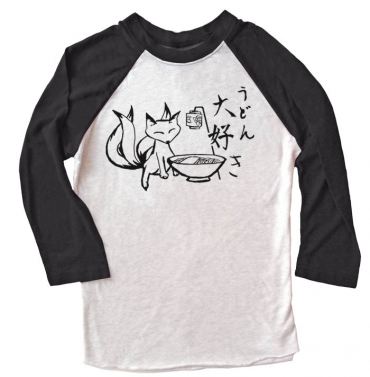 Kitsune Udon Raglan T-shirt