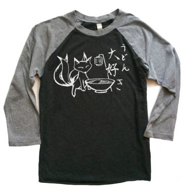 Kitsune Udon Raglan T-shirt