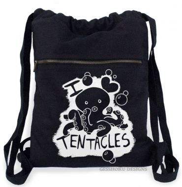 I Love Tentacles Cinch Backpack