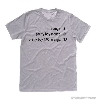 Yaoi Manga Emoticon T-shirt