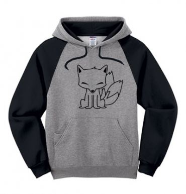 Chibi Kitsune Colorblock Hoodie