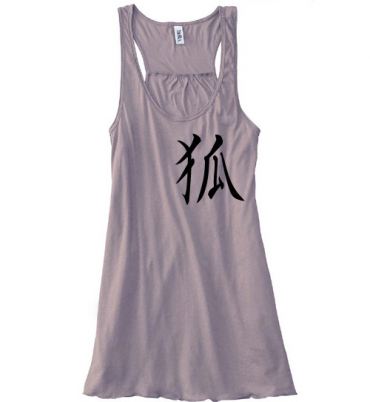 Kitsune Kanji Flowy Tank Top