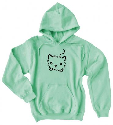 Fuzzy Kitten Pullover Hoodie