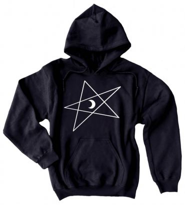 5-Pointed Moon Star Pullover Hoodie