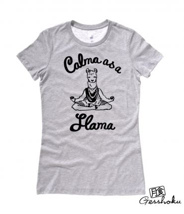 Calma as a Llama Ladies T-shirt