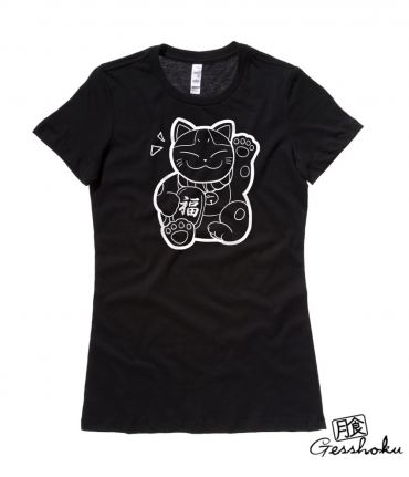 Maneki Neko Ladies T-shirt