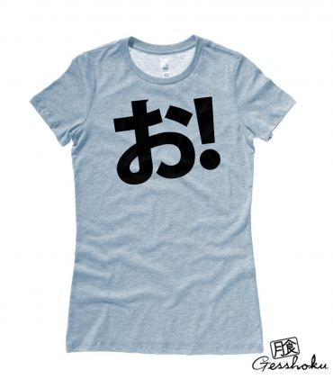 O! Hiragana Exclamation Ladies T-shirt