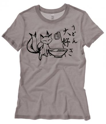 Kitsune Was Here Ladies T-shirt