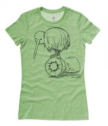 Fruity Kiwi Bird Ladies T-shirt