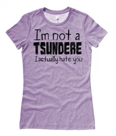 Not a Tsundere Ladies T-shirt