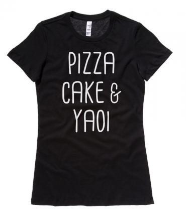 Pizza Cake & YAOI Ladies T-shirt