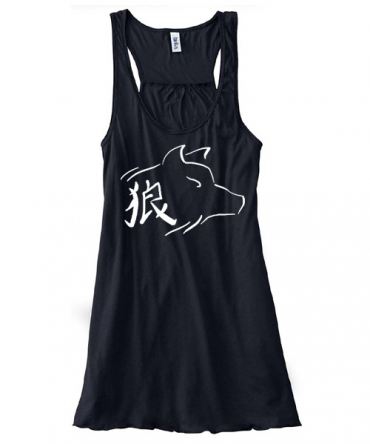 Ookami Wolf Flowy Tank Top