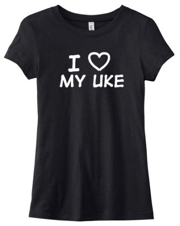 I Love my Uke Ladies T-shirt