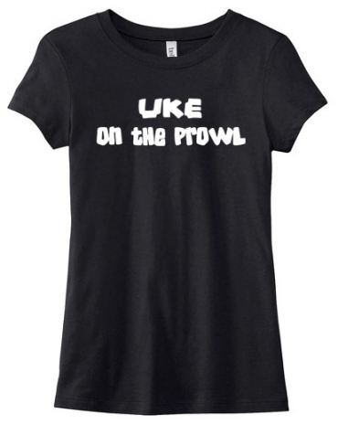 Uke on the Prowl Ladies T-shirt