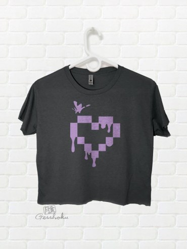 Pixel Hearts Crop Top T-shirt