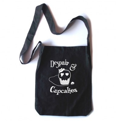 Despair and Cupcakes Crossbody Tote Bag