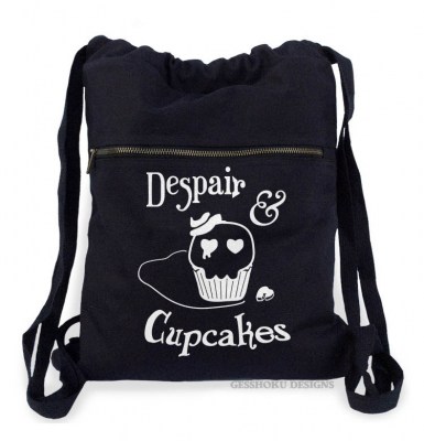 Despair and Cupcakes Cinch Backpack