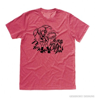 Akiko Has a Chainsaw T-shirt
