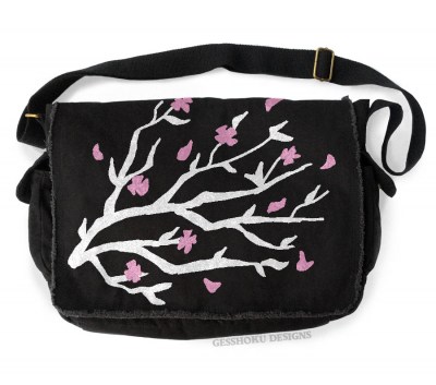 Sakura Cherry Blossoms Messenger Bag