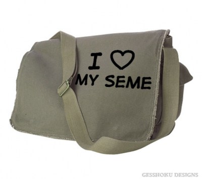 I Love my Seme Messenger Bag