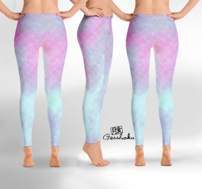 Pastel Mermaid Leggings or Tights