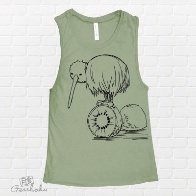 Fruity Kiwi Bird Sleeveless Top