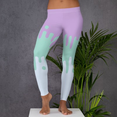 Pastel Ocean Slime Leggings or Tights