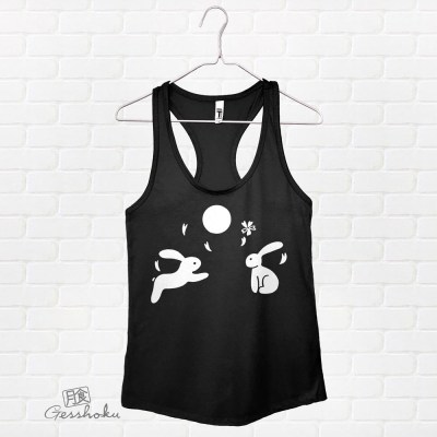 Asian Moon Bunnies Flowy Tank Top