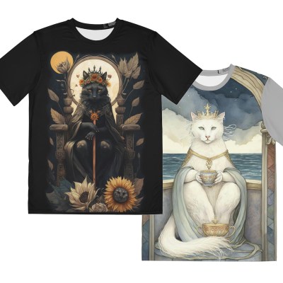 Fantasy Tarot Cats All-Over Print T-shirt
