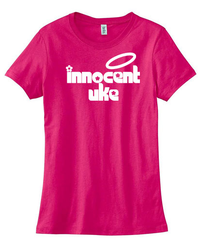 Innocent Uke Ladies T-shirt - Hot Pink