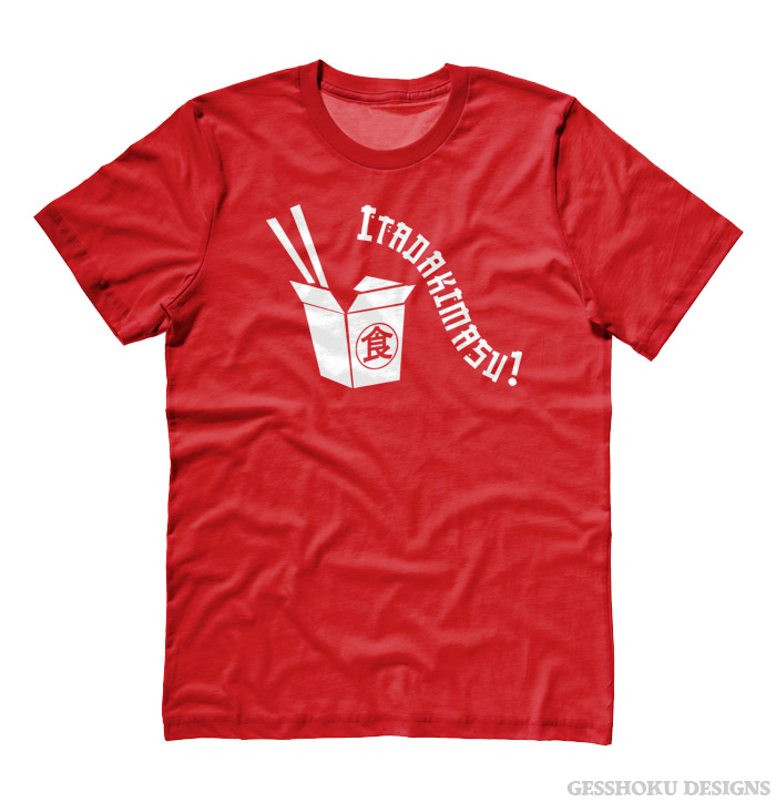 Itadakimasu! Japanese T-shirt - Red