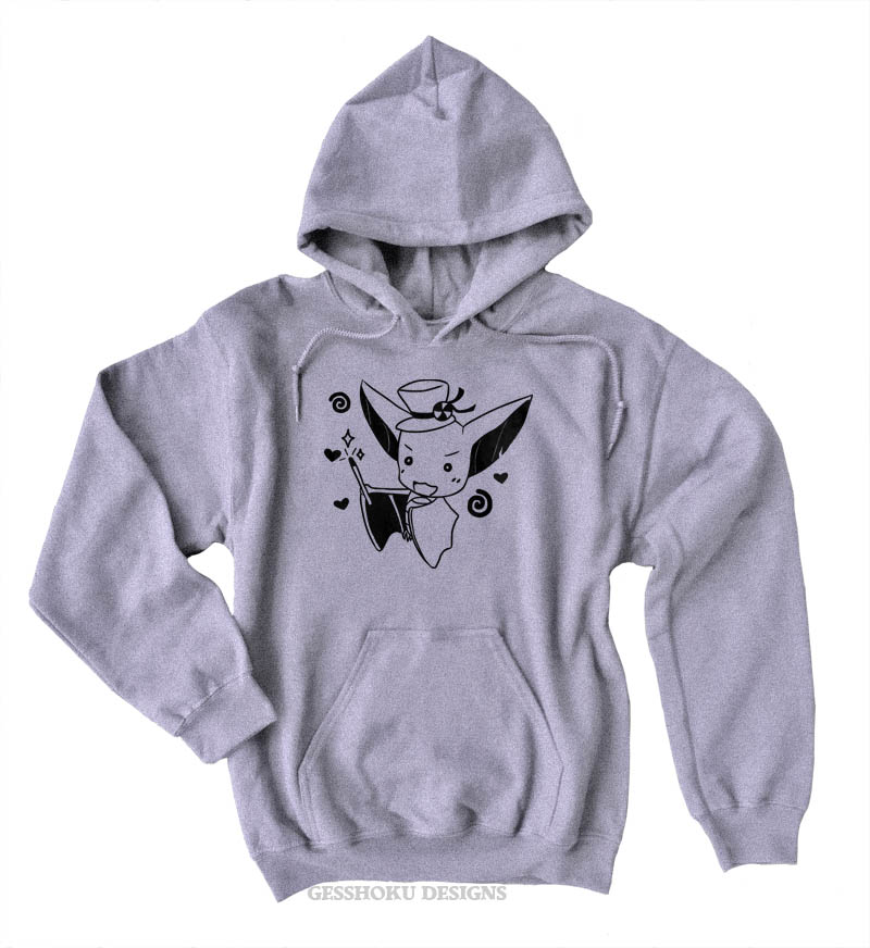 It's Showtime! Magical Bat Pullover Hoodie - Light Grey