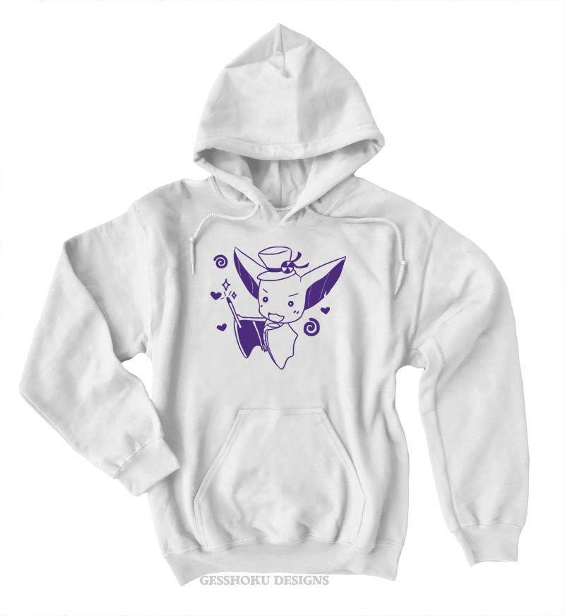 It's Showtime! Magical Bat Pullover Hoodie - White