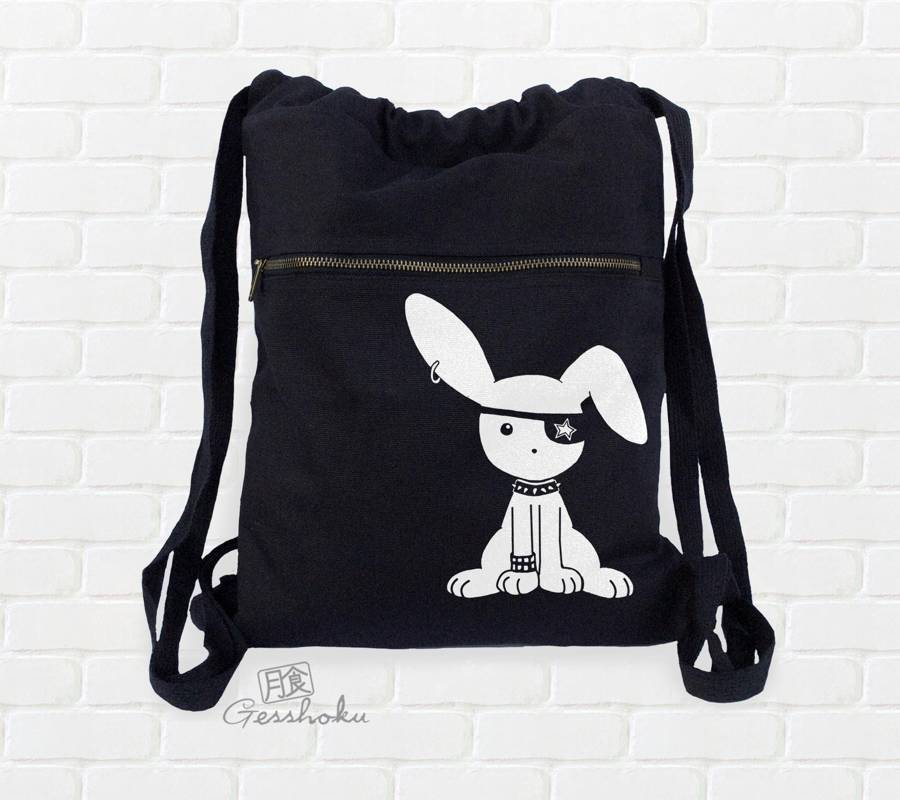 Punk Pirate Bunny Cinch Backpack