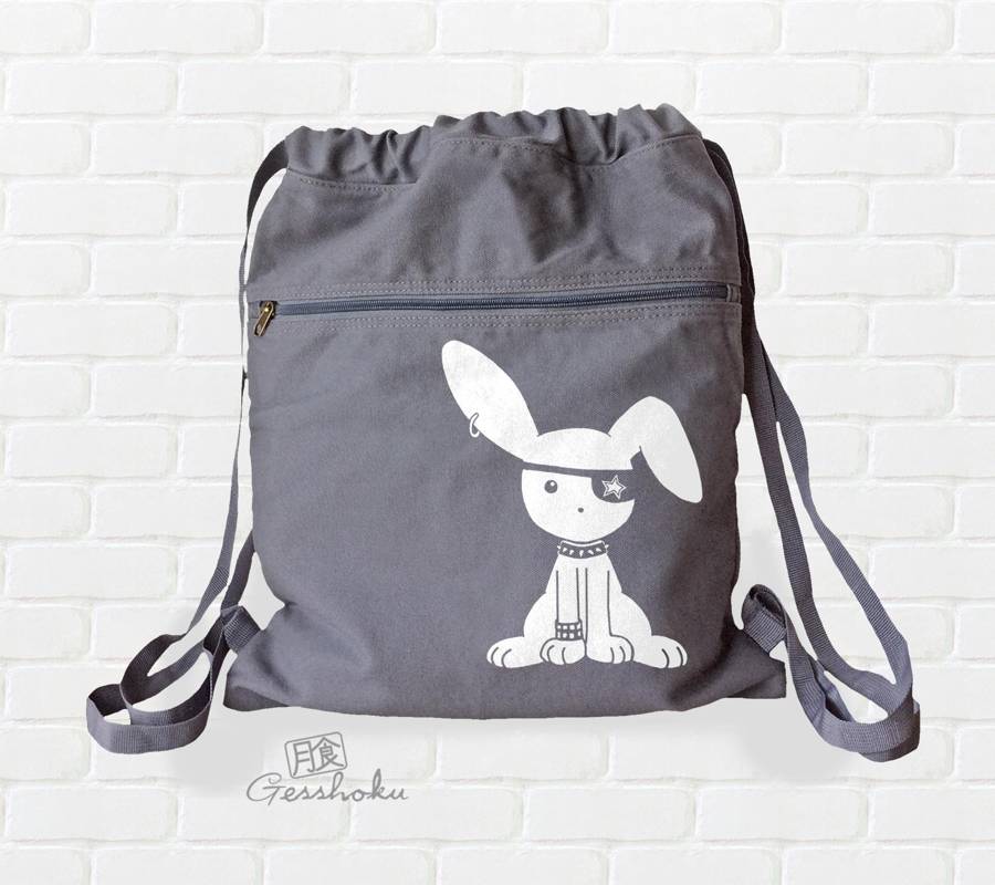 Jrock Bunny Cinch Backpack - Smoke Grey