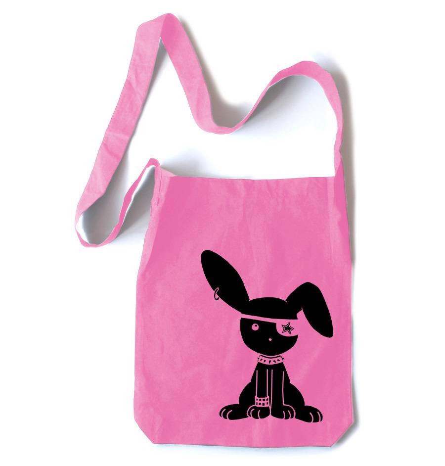 Jrock Bunny Crossbody Tote Bag - Pink