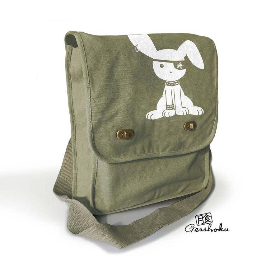 Gothic Jrock Bunny Field Bag - Khaki Green