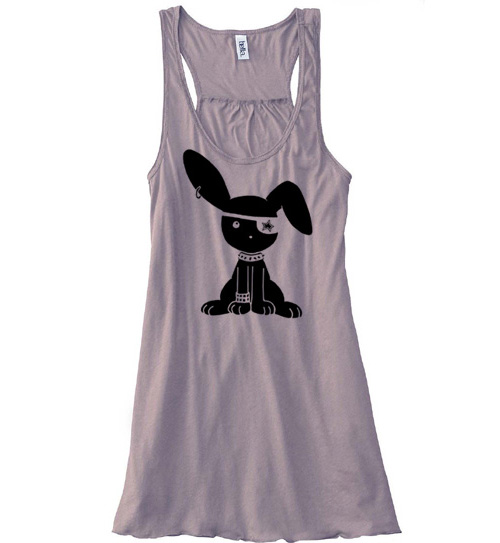 Jrock Bunny Flowy Tank Top - Brown