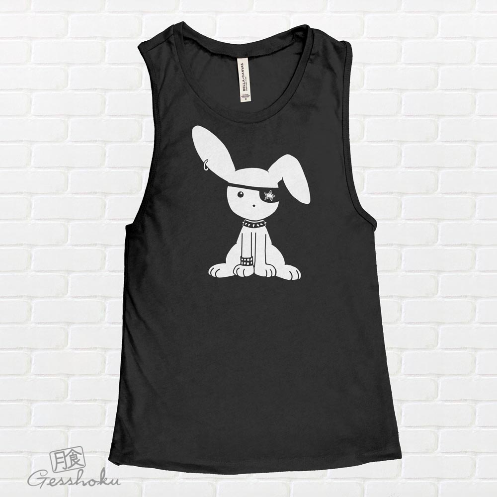 Jrock Bunny Sleeveless Tank Top - Black