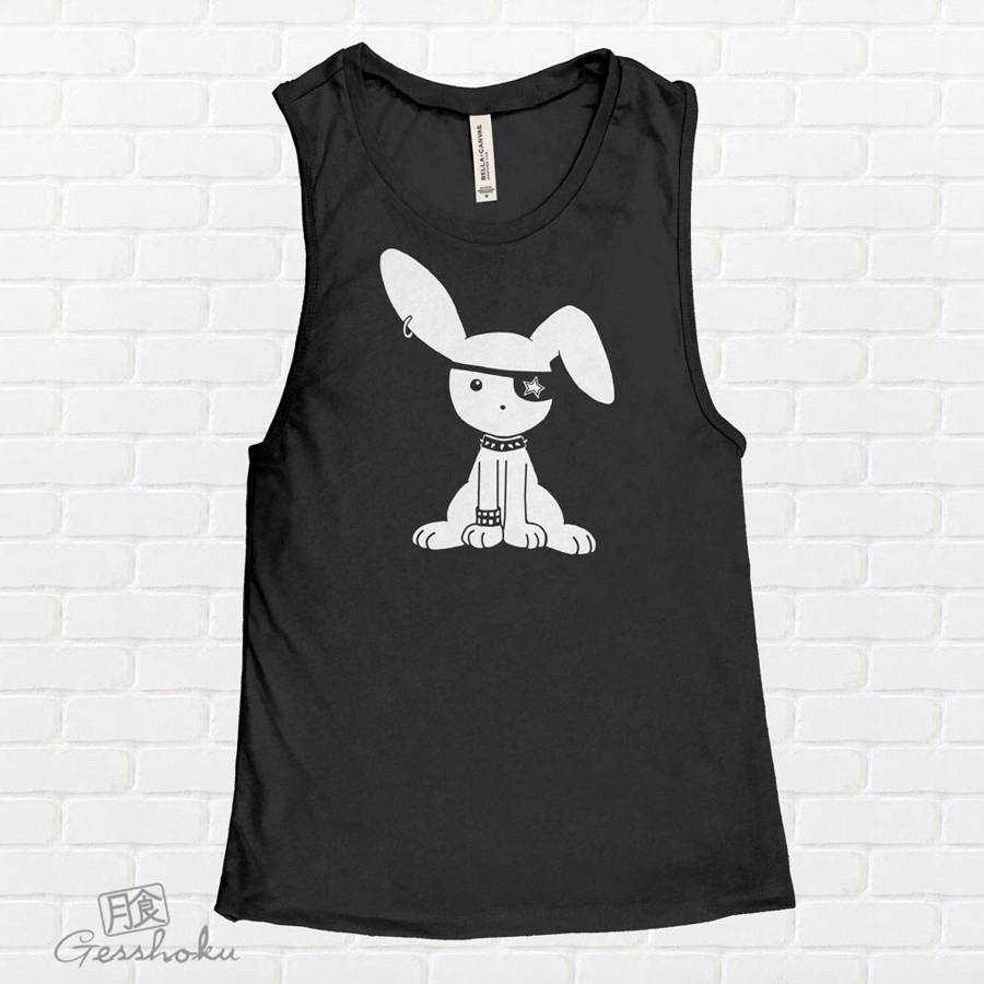 Jrock Bunny Sleeveless Tank Top - Black