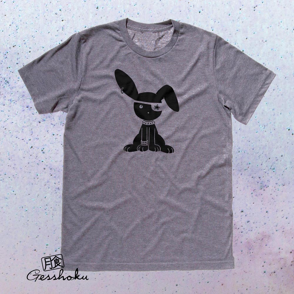 Gothic Jrock Bunny T-shirt - Charcoal Grey
