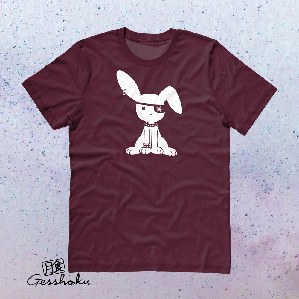 Gothic Jrock Bunny T-shirt - Maroon